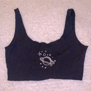 Cute Black Crop Top